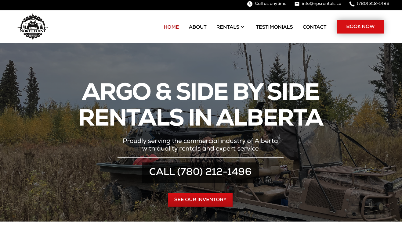 Commercial Argo & UTV Rentals North Point Services